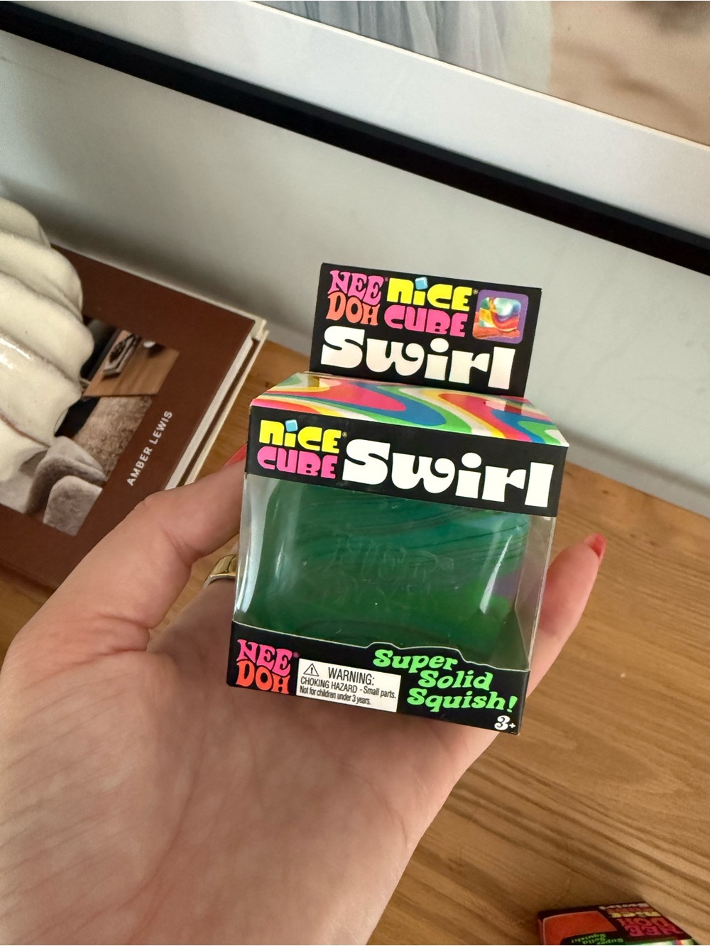 Nice Cube Swirl Super Solid Green Squish - Nee Doh